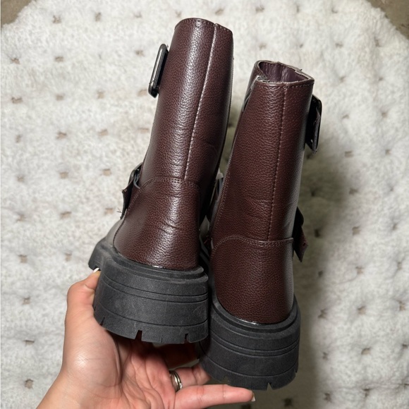 Wild diva | Osaka Lug Sole Combat Boot - Picture 5 of 7